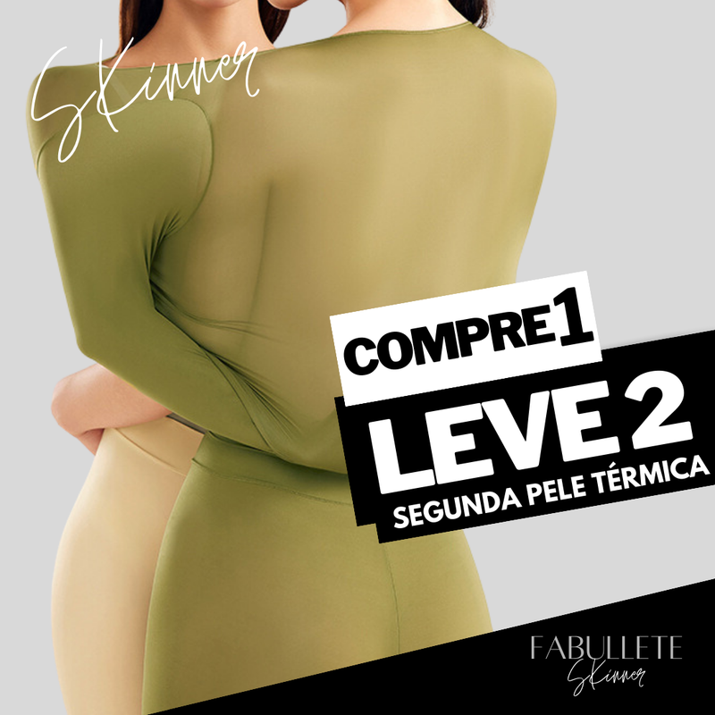 Conjunto de Roupa Térmica Feminina Sem Costuras Skinner - Compre 1 Leve 2